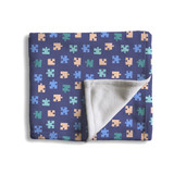 Puzzle Pattern Fleece Blanket By Artists Collection