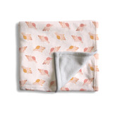 Shell Pattern Fleece Blanket By Artists Collection