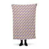 Simple Flower Pattern Fleece Blanket By Artists Collection