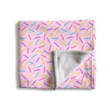 Sprinkles Pattern Fleece Blanket By Artists Collection