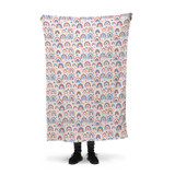 Usa Rainbows Pattern Fleece Blanket By Artists Collection