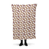 Vector Basketball Pattern Fleece Blanket By Artists Collection