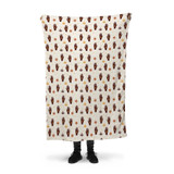 Yoga Pattern Fleece Blanket By Artists Collection