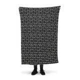 Xoxo Pattern Fleece Blanket By Artists Collection