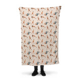 Workout Pattern Fleece Blanket By Artists Collection