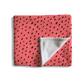 Watermelon Seeds Pattern Fleece Blanket By Artists Collection