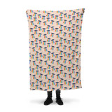 Ufo Pattern Fleece Blanket By Artists Collection