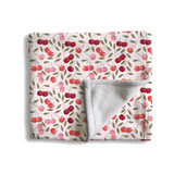 Sweet Cherry Pattern Fleece Blanket By Artists Collection