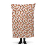 Peach Pattern Fleece Blanket By Artists Collection