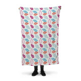 Papaya Pattern 2 Fleece Blanket By Artists Collection