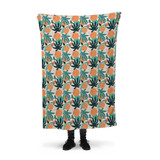 Oranges Pattern Fleece Blanket By Artists Collection