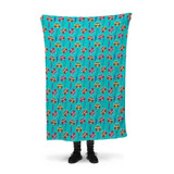 Neon Music Pattern Fleece Blanket By Artists Collection