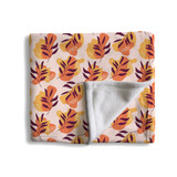 Modern Floral Pattern Fleece Blanket By Artists Collection