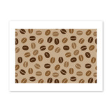 Coffee Beans Pattern Art Print By Artists Collection