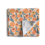 Fresh Peach Pattern Fleece Blanket By Artists Collection