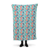 Flower Background Fleece Blanket By Artists Collection