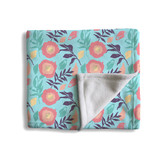 Flower Background Fleece Blanket By Artists Collection