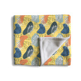 Exotic Memphis Pattern Fleece Blanket By Artists Collection