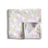 Bright Easter Bunny Pattern Fleece Blanket By Artists Collection