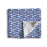 Dolphins Pattern Fleece Blanket By Artists Collection