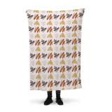 Brush Stroke Pattern Fleece Blanket By Artists Collection