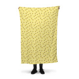Bee Pattern Fleece Blanket By Artists Collection