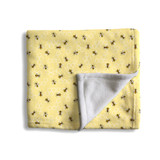 Bee Pattern Fleece Blanket By Artists Collection