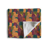 Autumn Forest Pattern Fleece Blanket By Artists Collection