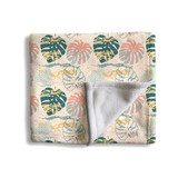 Abstract Tropical Pattern Fleece Blanket By Artists Collection