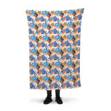 Abstract Palm Pattern Fleece Blanket By Artists Collection