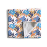 Abstract Palm Pattern Fleece Blanket By Artists Collection