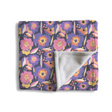 Abstract Flowers Background Fleece Blanket By Artists Collection