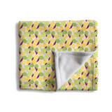 Abstract Citrus Background Fleece Blanket By Artists Collection