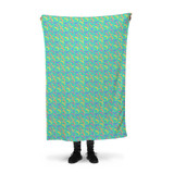 Abstract Banana Pattern Fleece Blanket By Artists Collection