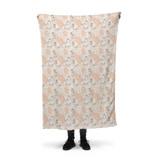 Line Drawing Pattern Fleece Blanket By Artists Collection