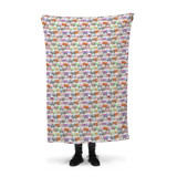 Kawaii Cute Cats Dressed Up Fleece Blanket By Artists Collection