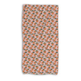 Abstract Orange Pattern Beach Towel By Artists Collection