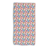 Abstract Wild Flower Pattern Beach Towel By Artists Collection