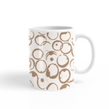 Coffee Stains Pattern Coffee Mug By Artists Collection