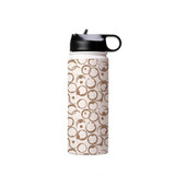Coffee Stains Pattern Water Bottle By Artists Collection