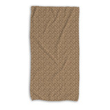 Coffee Beans Pattern Beach Towel By Artists Collection