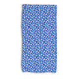 Doodle Flowers Pattern Beach Towel By Artists Collection