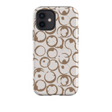 Coffee Stains Pattern iPhone Tough Case By Artists Collection