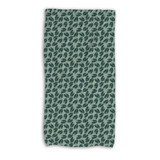 Green Leaves Pattern Beach Towel By Artists Collection