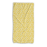 Hand Drawn Bananas Pattern Beach Towel By Artists Collection