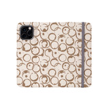 Coffee Stains Pattern iPhone Folio Case By Artists Collection