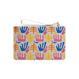 Colorful Abstract Pattern Clutch Bag By Artists Collection