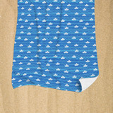 Paper Boat Pattern Beach Towel By Artists Collection