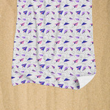 Paper Plane Pattern Beach Towel By Artists Collection