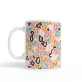 Colorful Cheetah Spots Pattern Coffee Mug By Artists Collection